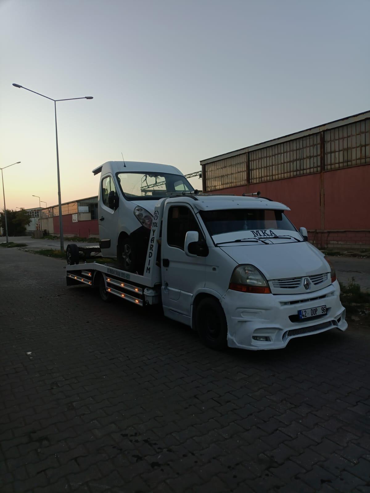 Akşam saatlerinde MKA oto kurtarma aracı