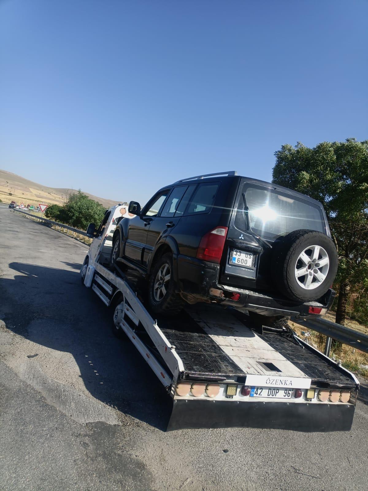 MKA çekici ile taşınan arazi aracı