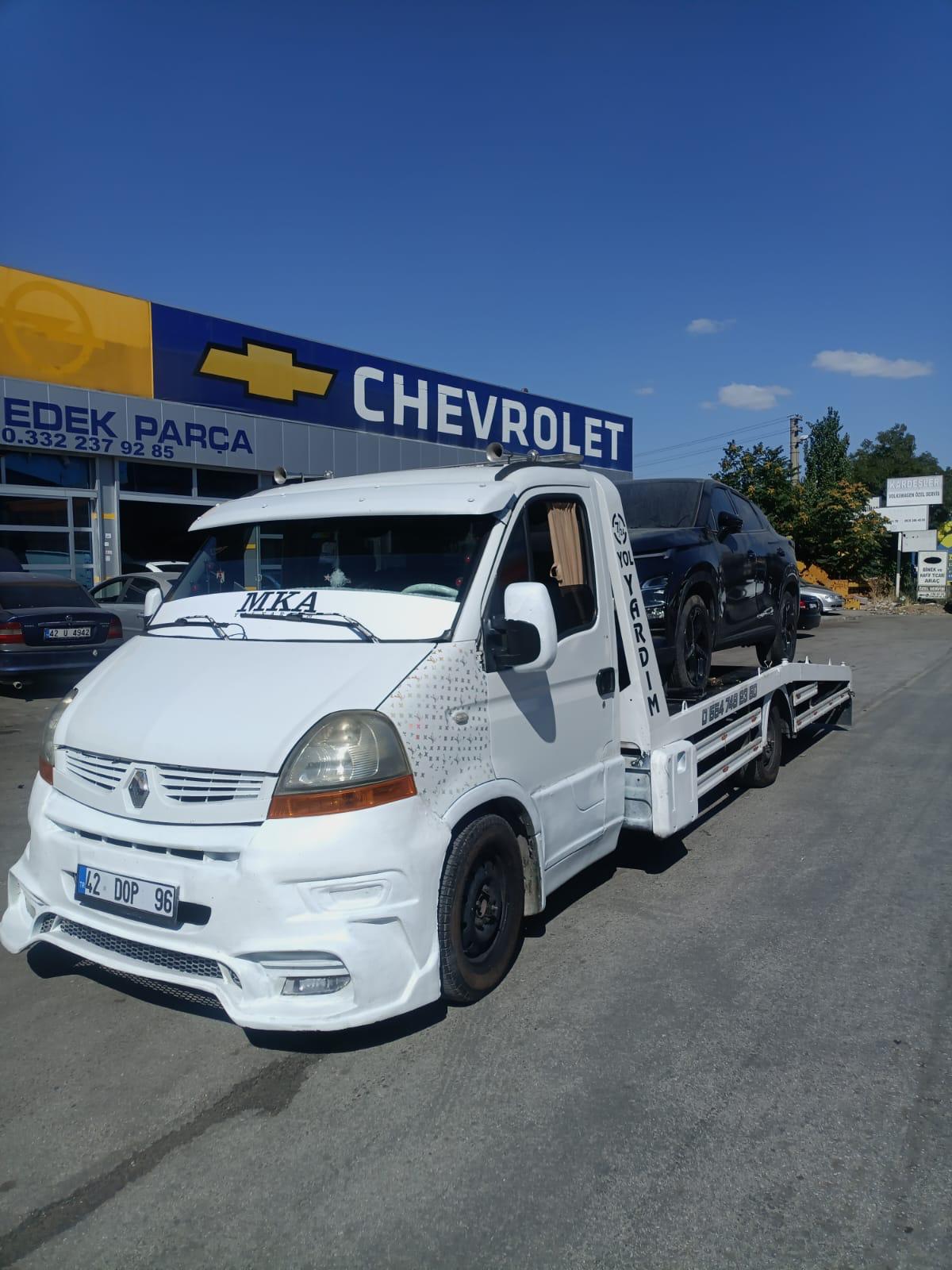 MKA çekici servis noktası önünde
